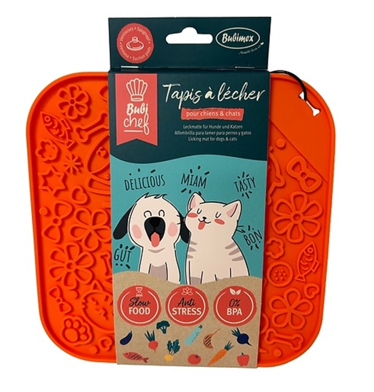 Picture of Bubimex Bubichef Lick Mat - LickMe Orange for Pets